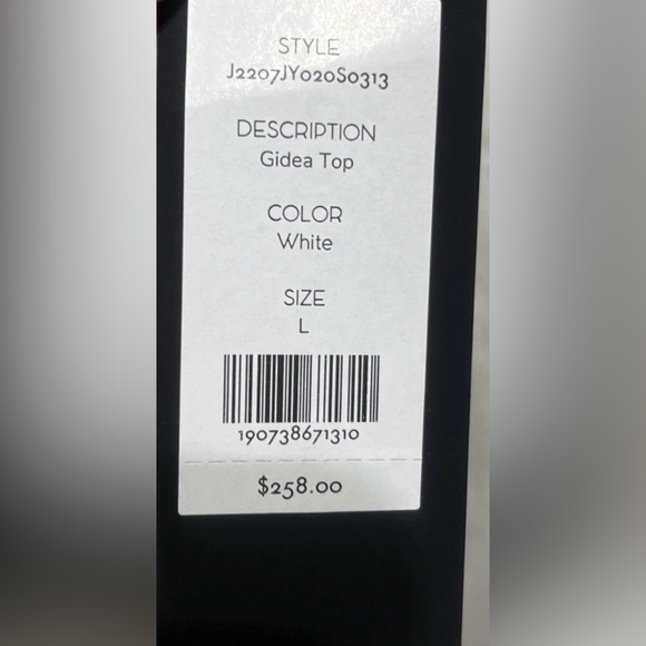 Veronica Beard Gidea Ruffled Poplin Cotton Stretch Ribbed Tee Shirt White ⭐️NEW - Picture 5 of 8